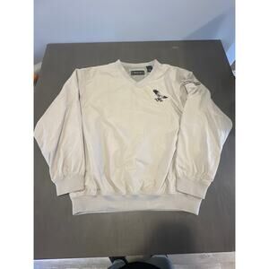 Vintage Frenzi Golf Size XL Pullover Wind Water Resistant Lined Sleeve inscribed